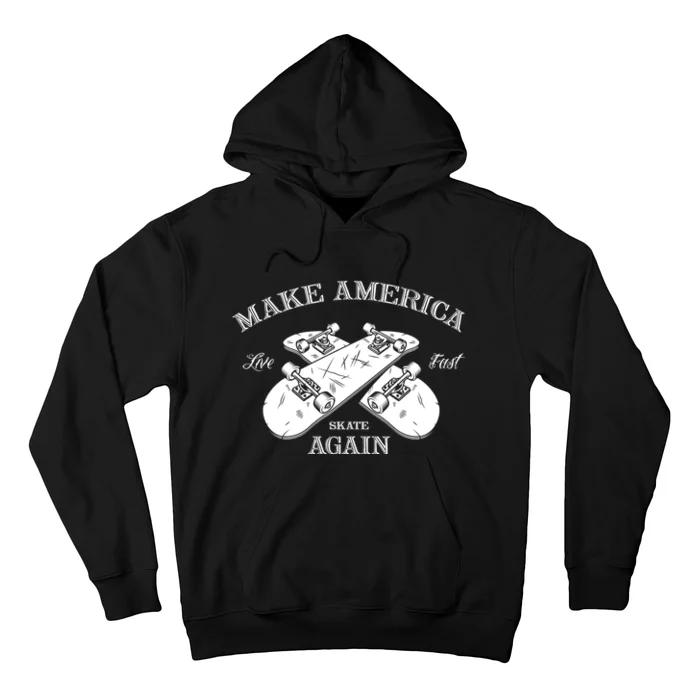 Skateboard Skateboarding Make America Skate Again Gift Hoodie