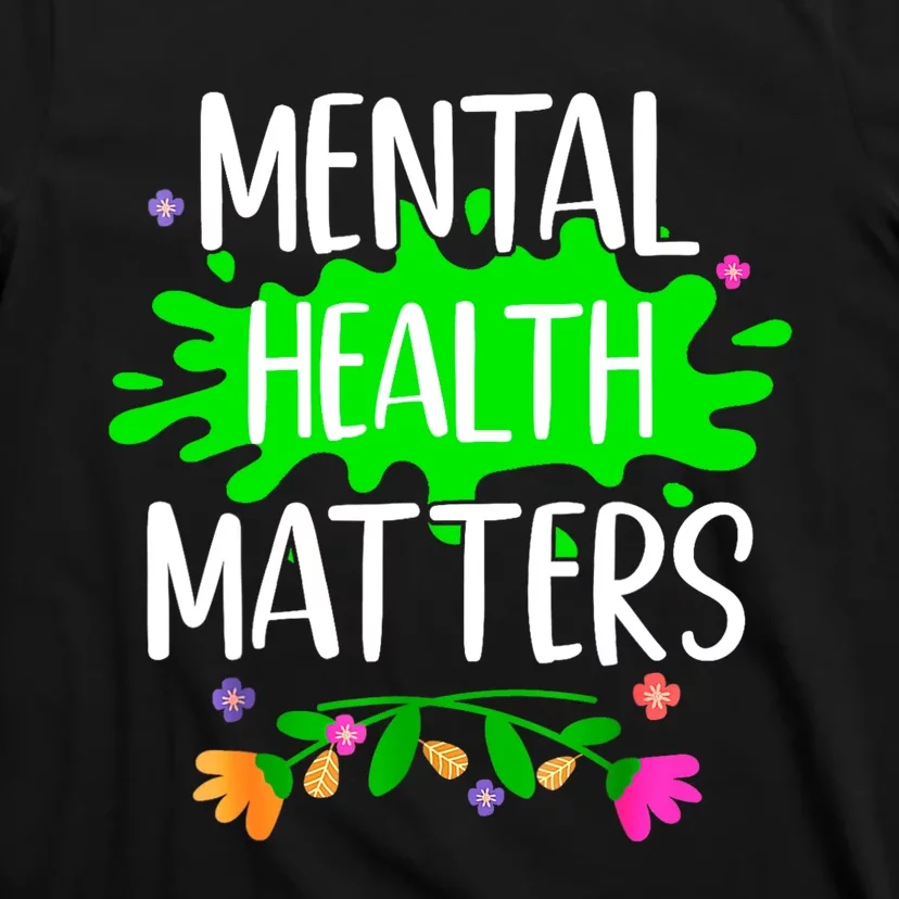 Support Squad Mental Health Awareness Lime Green Ribbon T-Shirt