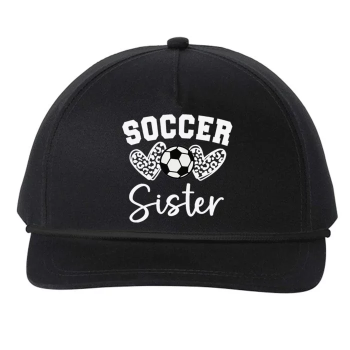 Soccer Sister Matching Family Soccer Snapback Five-Panel Rope Hat