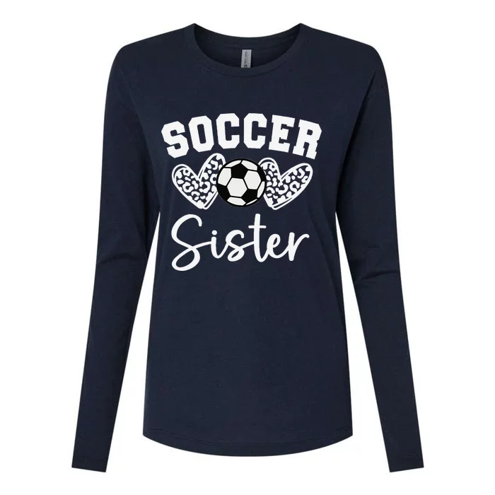 Soccer Sister Matching Family Soccer Womens Cotton Relaxed Long Sleeve T-Shirt