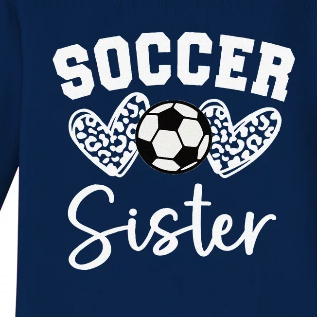 Soccer Sister Matching Family Soccer Baby Long Sleeve Bodysuit