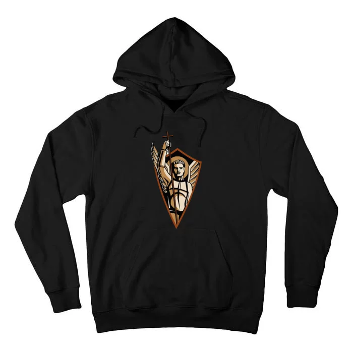 St Saint Michael the Archangel Catholic Angel Warrior Tall Hoodie