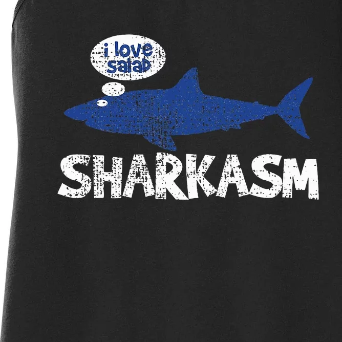 Shark Sharkasm Marine Biology Women's Racerback Tank