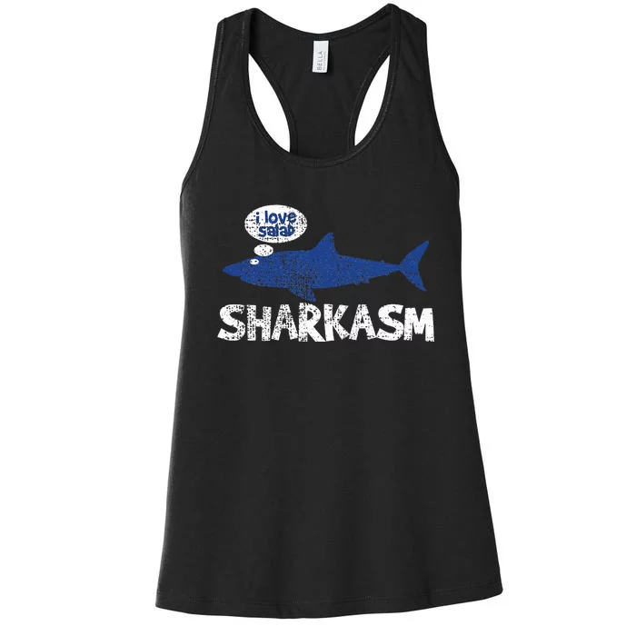 Shark Sharkasm Marine Biology Women's Racerback Tank