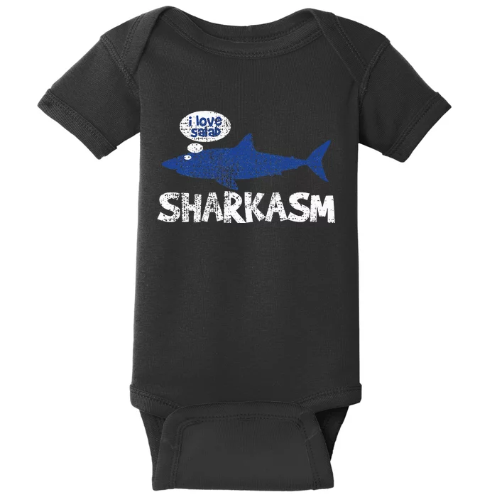 Shark Sharkasm Marine Biology Baby Bodysuit