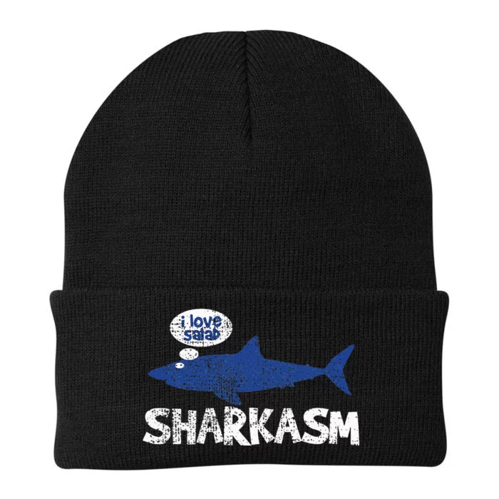 Shark Sharkasm Marine Biology Funny Knit Cap Winter Beanie