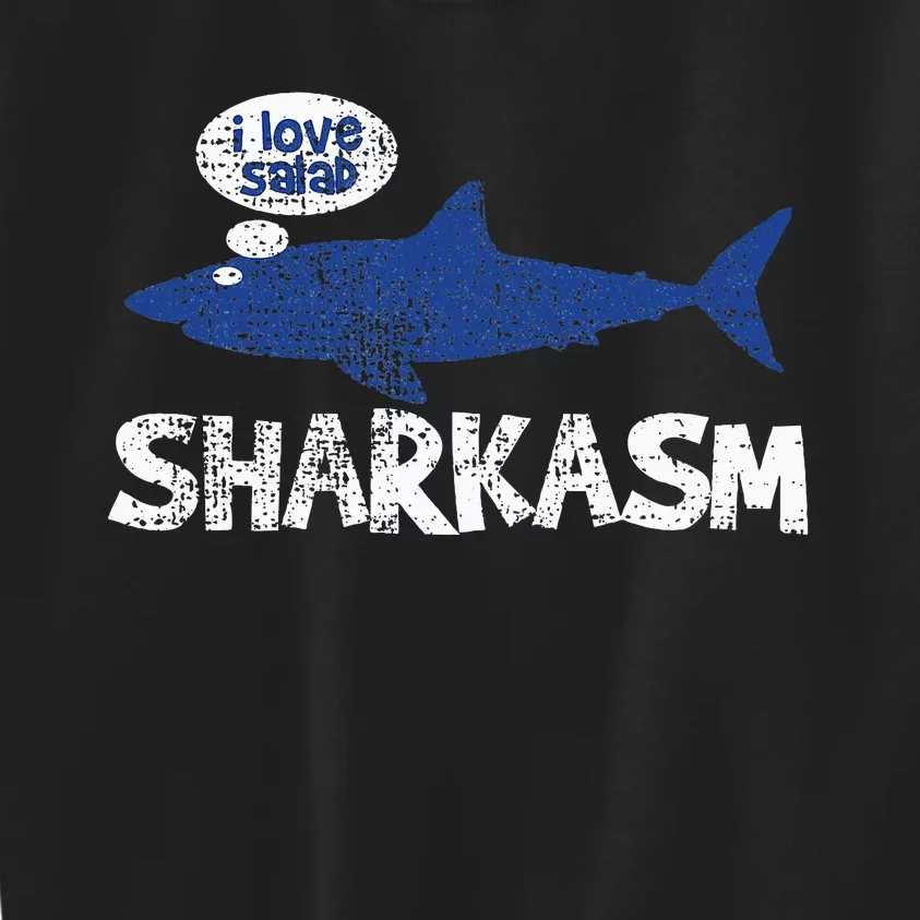 Shark Sharkasm Marine Biology Funny Kids Sweatshirt