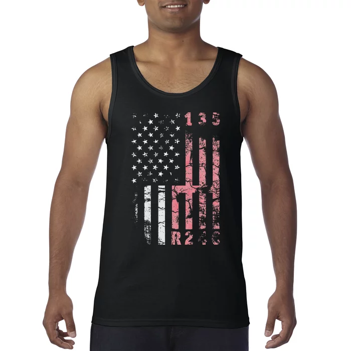 Stick Shift Muscle Car 6 Gears Mechanic Independence Day Tank Top