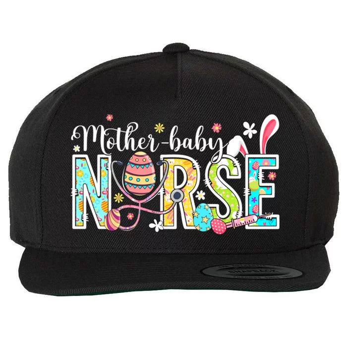 Stethoscope Scrub Mother Nurse Life Bunny Easter Day Gift Wool Snapback Cap