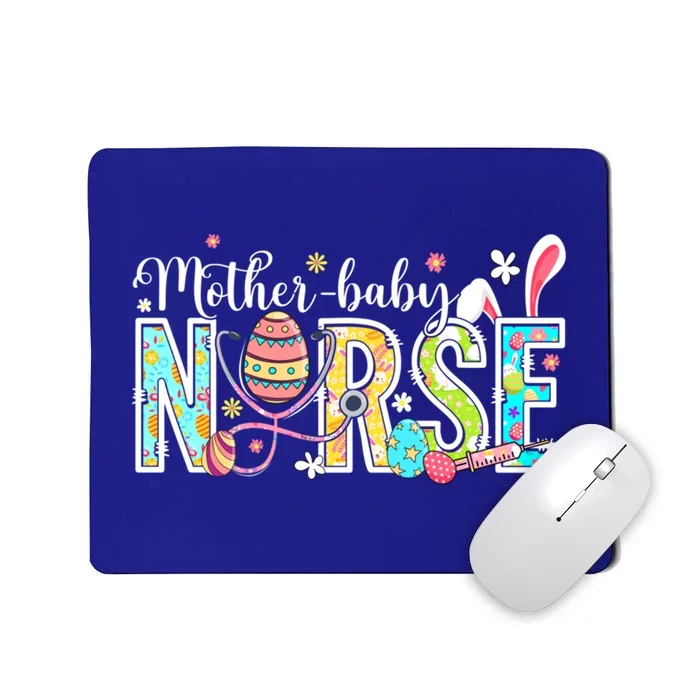 Stethoscope Scrub Mother Nurse Life Bunny Easter Day Gift Mousepad