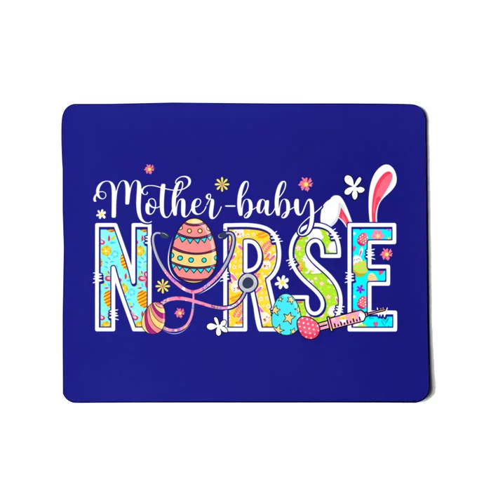 Stethoscope Scrub Mother Nurse Life Bunny Easter Day Gift Mousepad