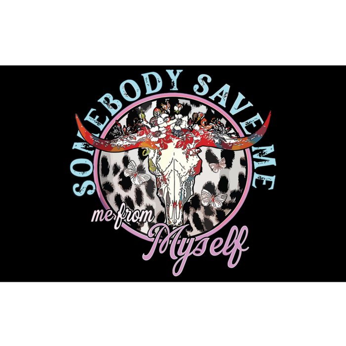 Somebody Save Me Country Music Retro Cowgirl Bumper Sticker