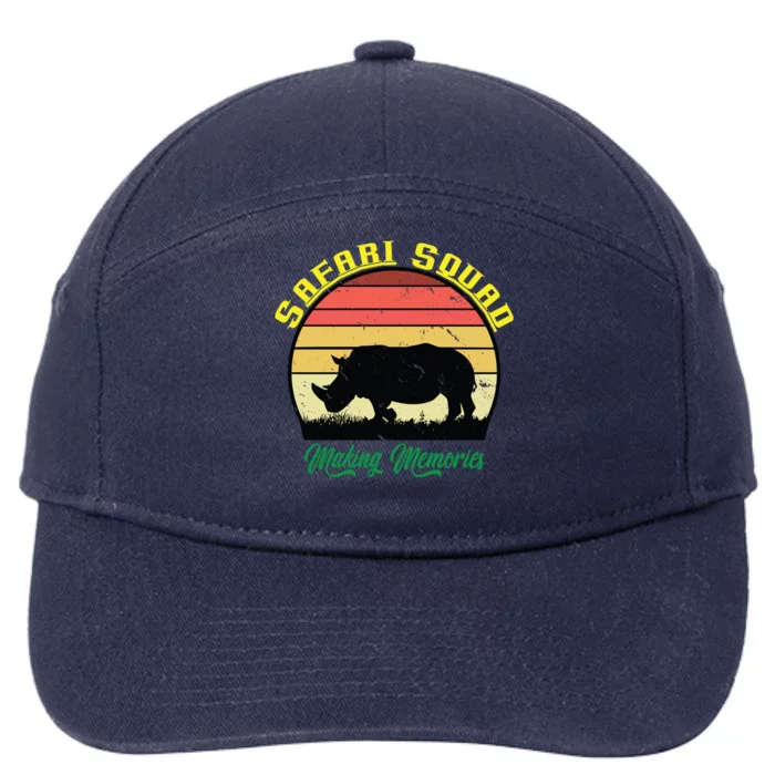 Safari Squad Making Memories Safari Family Vacation Trip Great Gift 7-Panel Snapback Hat