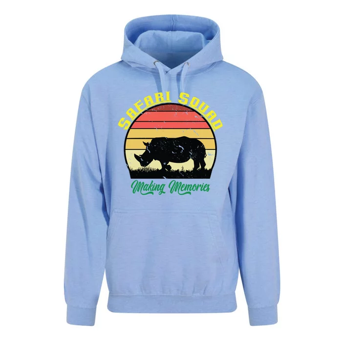 Safari Squad Making Memories Safari Family Vacation Trip Great Gift Unisex Surf Hoodie