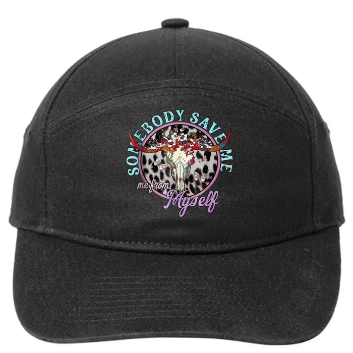 Somebody Save Me Country Music 7-Panel Snapback Hat