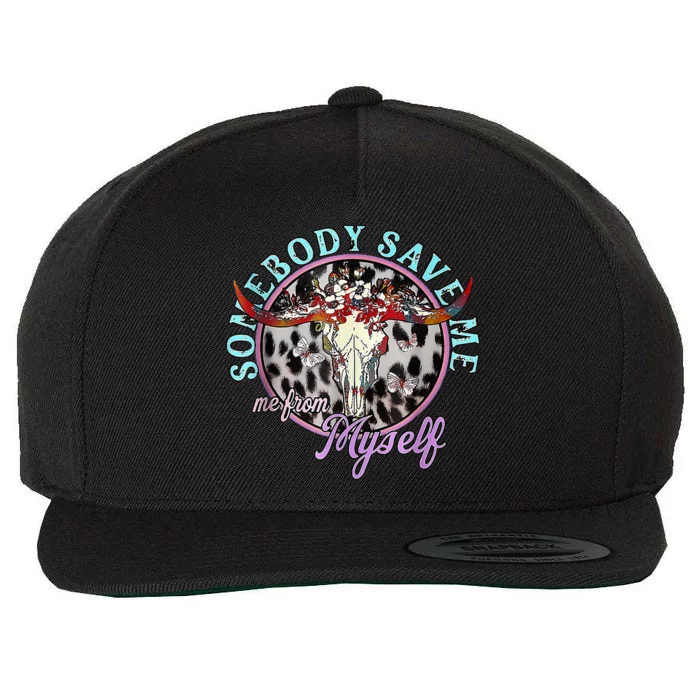 Somebody Save Me Country Music Wool Snapback Cap