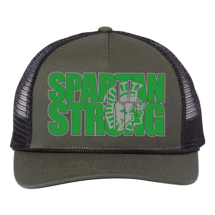 Spartan Strong helmet sketch Retro Rope Trucker Hat Cap