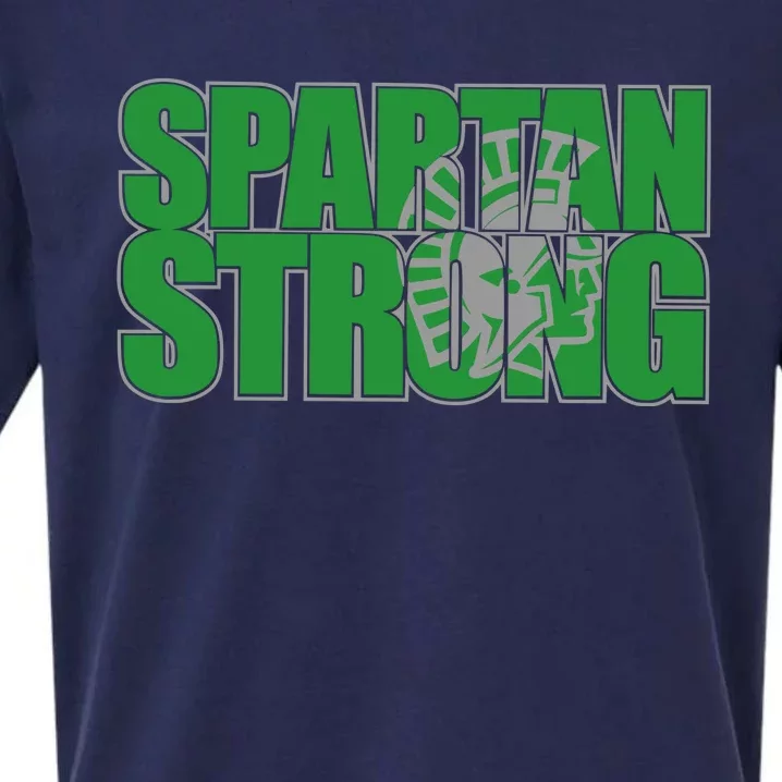 Spartan Strong helmet sketch Sueded Cloud Jersey T-Shirt