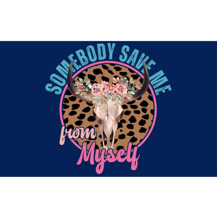 Somebody Save Me From Myself Country Music Retro Bumper Sticker