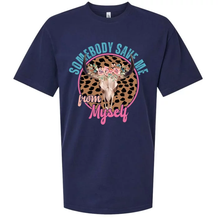 Somebody Save Me From Myself Country Music Retro Sueded Cloud Jersey T-Shirt