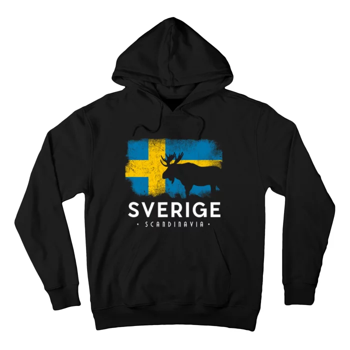 Sverige Scandinavia Midsommar Swedish Flag Sweden Hoodie