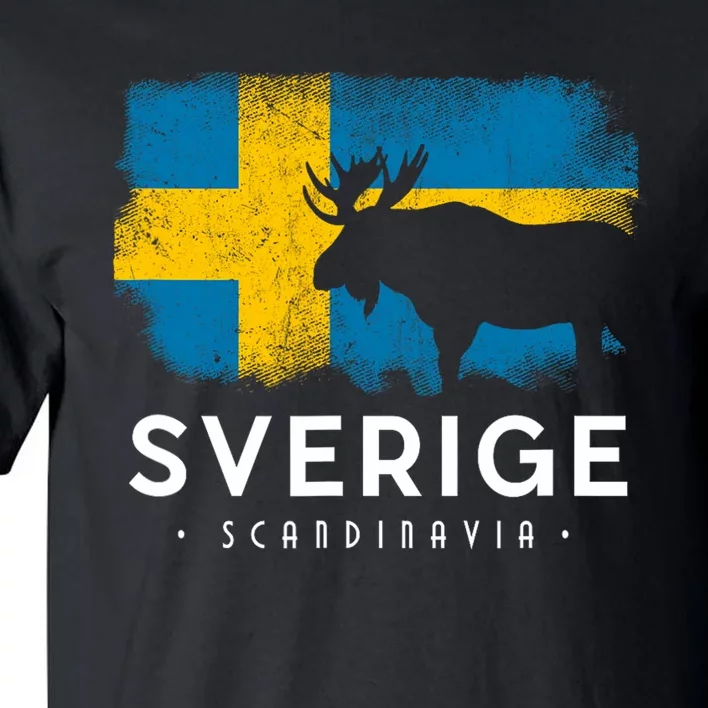 Sverige Scandinavia Midsommar Swedish Flag Sweden Tall T-Shirt