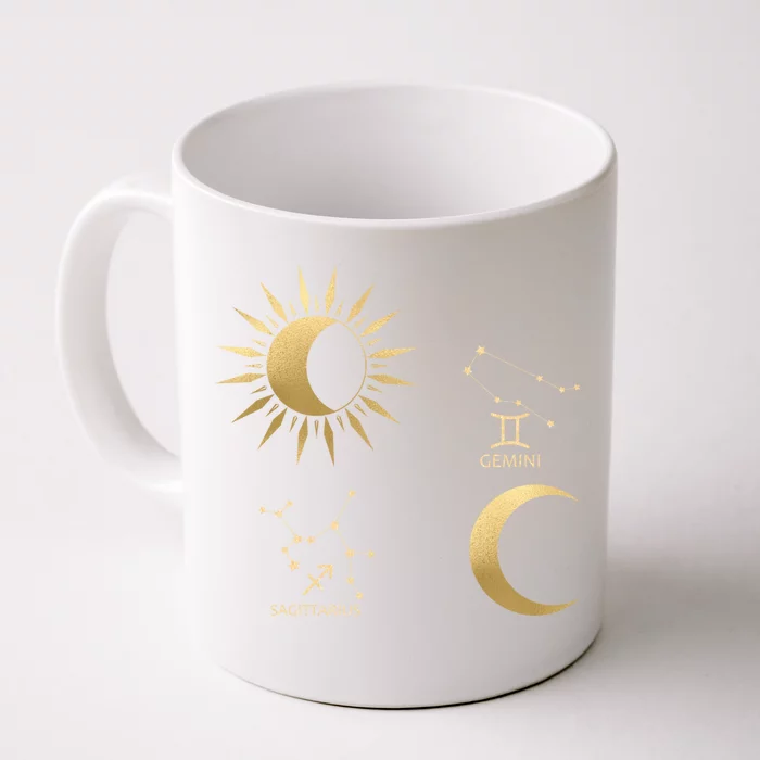 Sagittarius Sungemini Moon Zodiac Gift Front & Back Coffee Mug