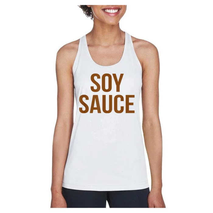 Soy Sauce Matching Group Costumes Chinese Food Ingredients Women's Racerback Tank