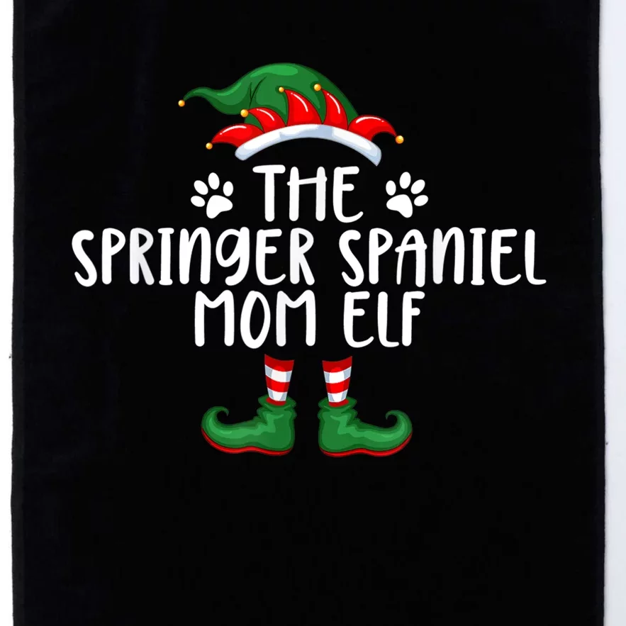 Springer Spaniel Mom Dog Elf Christmas X Mas Pajama Platinum Collection Golf Towel