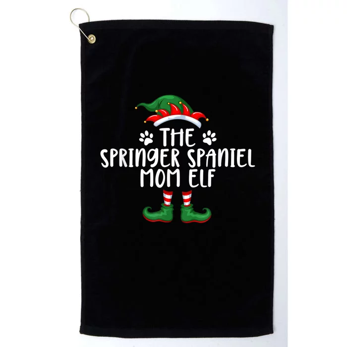 Springer Spaniel Mom Dog Elf Christmas X Mas Pajama Platinum Collection Golf Towel