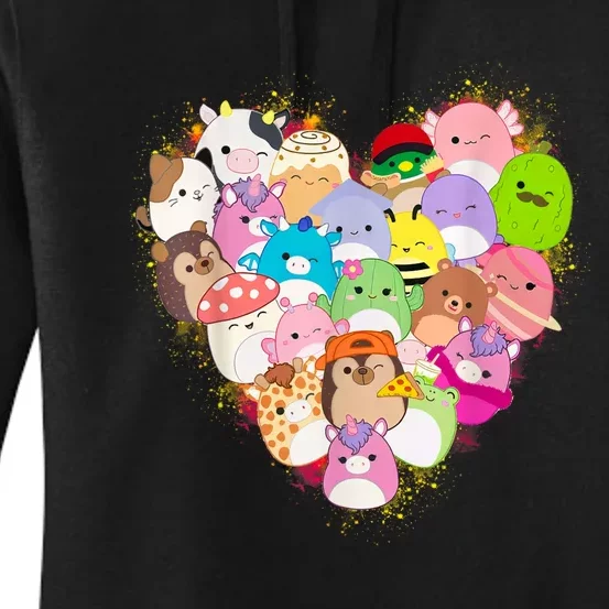 Squish Squad Mallow Heart Great Gifts Cute Women's Pullover Hoodie