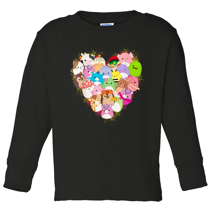 Squish Squad Mallow Heart Great Gifts Cute Toddler Long Sleeve Shirt