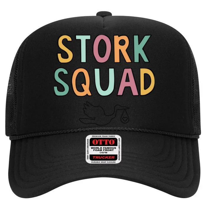 Stork Squad, Matching Labor and Delivery High Crown Mesh Trucker Hat