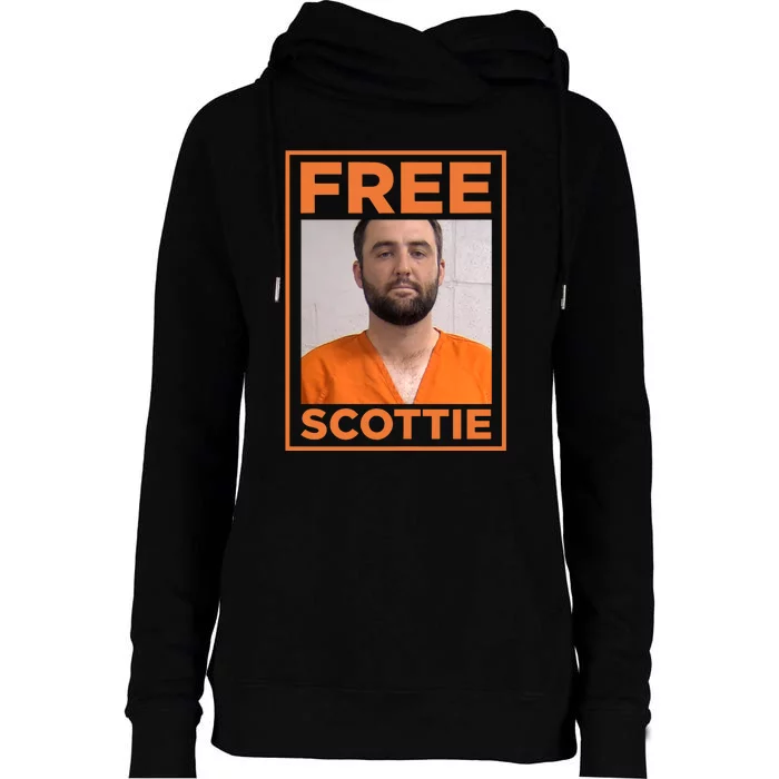 Scottie Scheffler Mugshot Womens Funnel Neck Pullover Hood