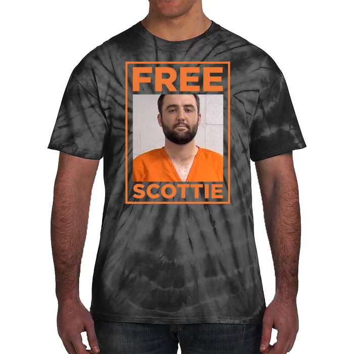 Scottie Scheffler Mugshot Tie-Dye T-Shirt