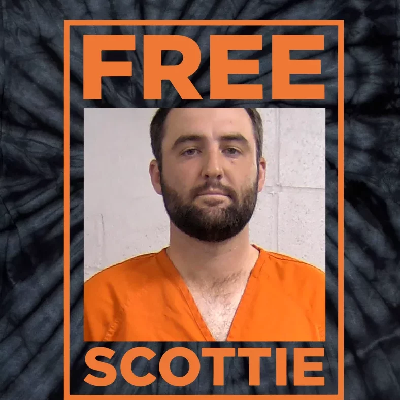 Scottie Scheffler Mugshot Tie-Dye T-Shirt