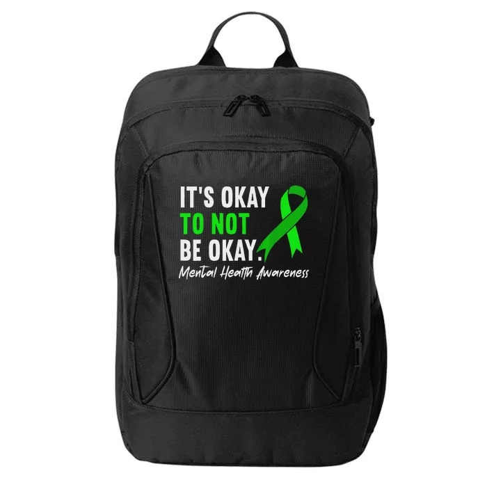 Support Squad Mental Health Awareness Lime Green Ribbon City Backpack