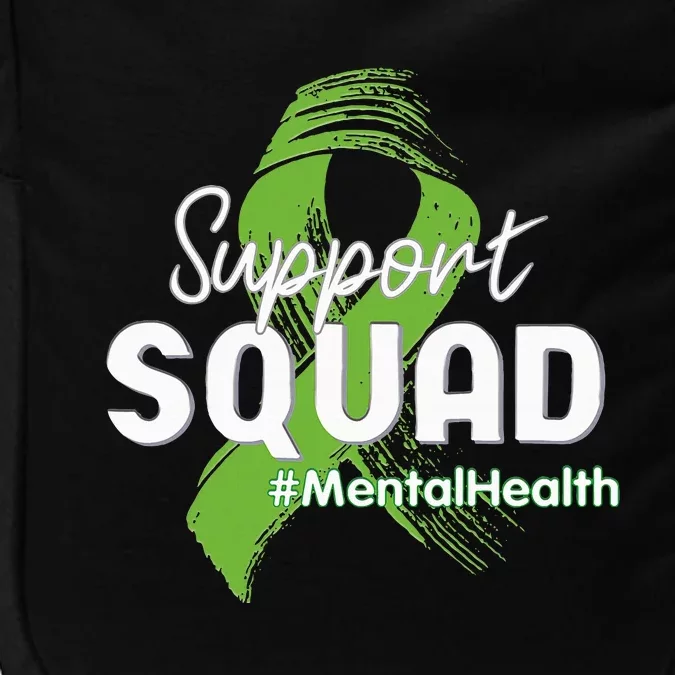 Support Squad Mental Health Awareness Lime Green Ribbon Impact Tech Backpack