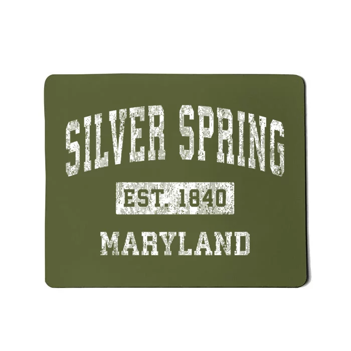 Silver Spring Maryland Md Vintage Established Sports Design Mousepad