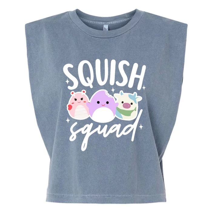 Squish Squad Mallow Great Gifts Cute Garment-Dyed Women's Muscle Tee