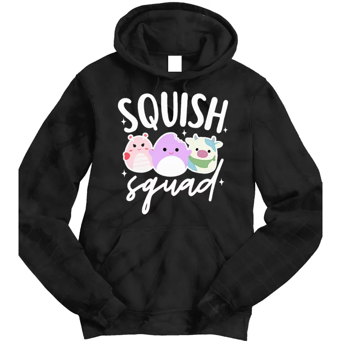 Squish Squad Mallow Great Gifts Cute Tie Dye Hoodie