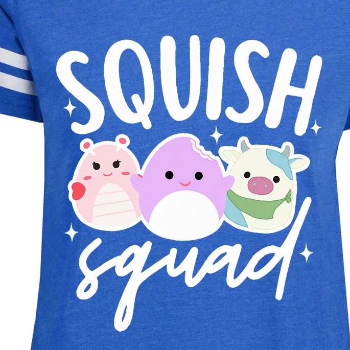 Squish Squad Mallow Great Gifts Cute Enza Ladies Jersey Football T-Shirt