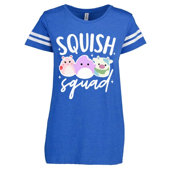 Squish Squad Mallow Great Gifts Cute Enza Ladies Jersey Football T-Shirt