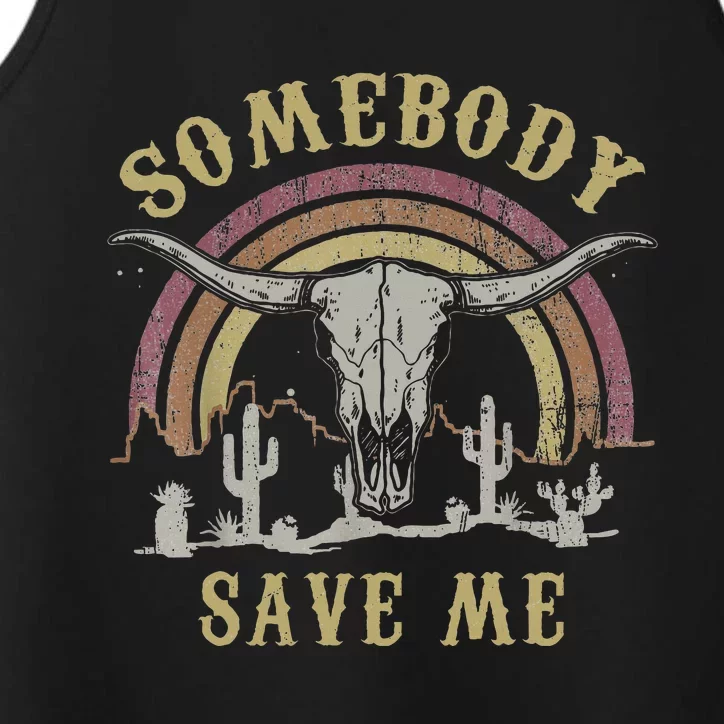 Somebody Save Me From Myself Performance Tank