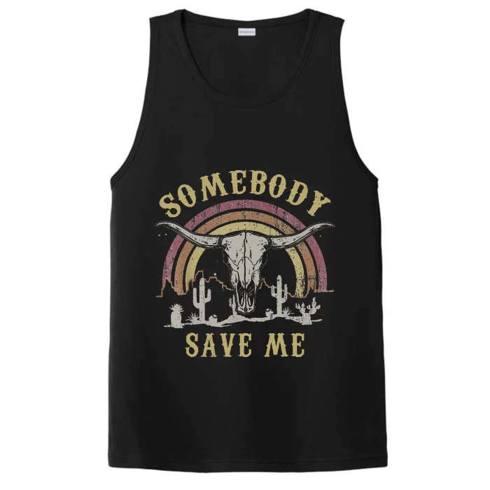 Somebody Save Me From Myself Performance Tank