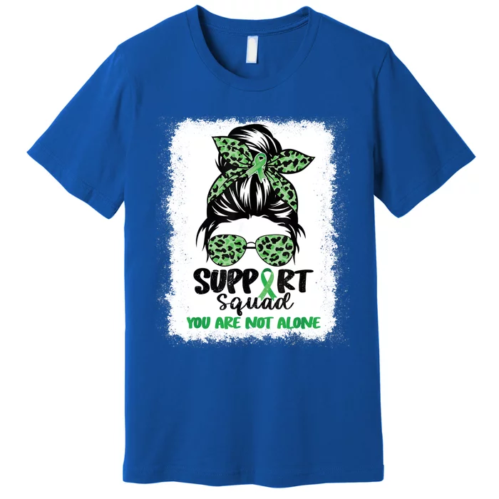 Support Squad Messy Bun Green Warrior Cerebral Palsy Gift Premium T-Shirt