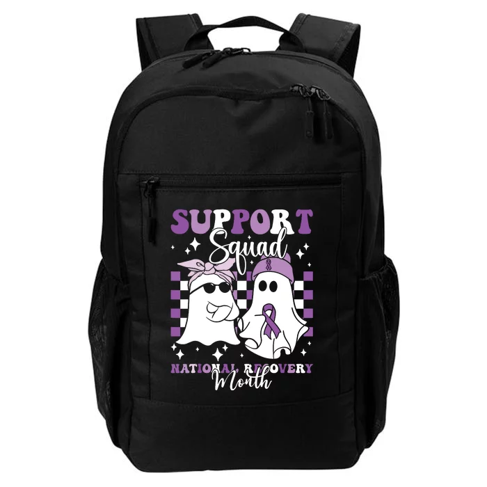 Support Squad National Recovery Month Addiction Recovery Daily Commute Backpack