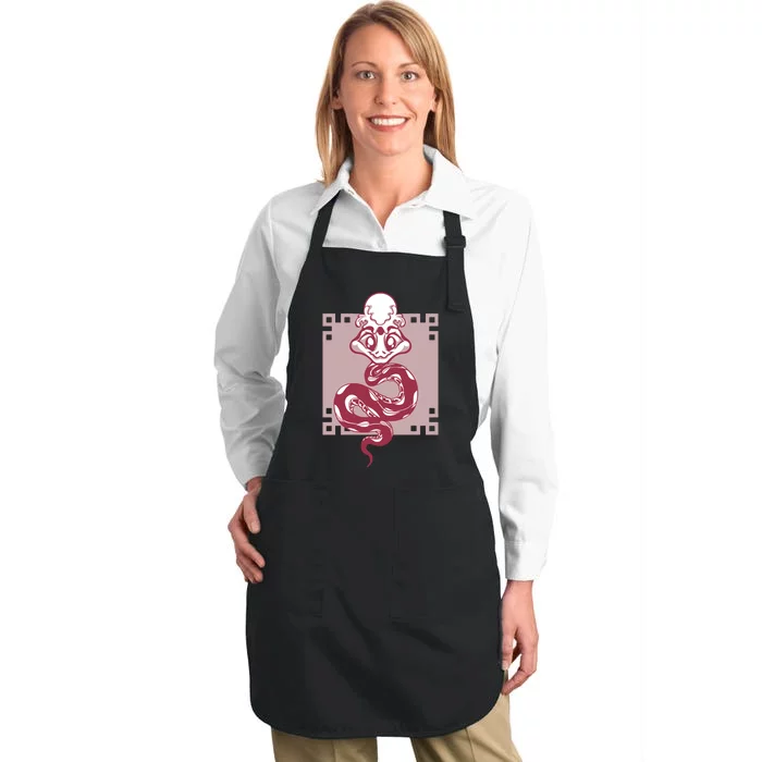 Snake Full-Length Apron With Pocket