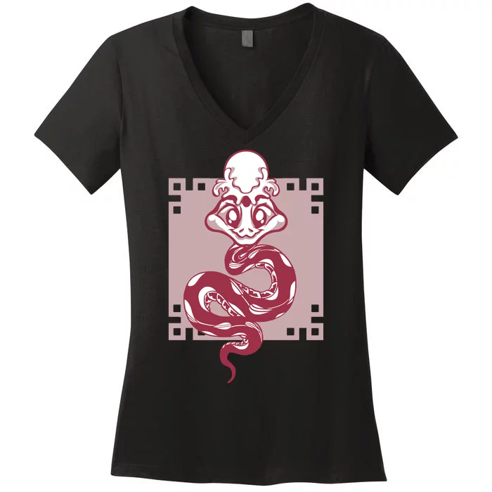 Snake Women's V-Neck T-Shirt