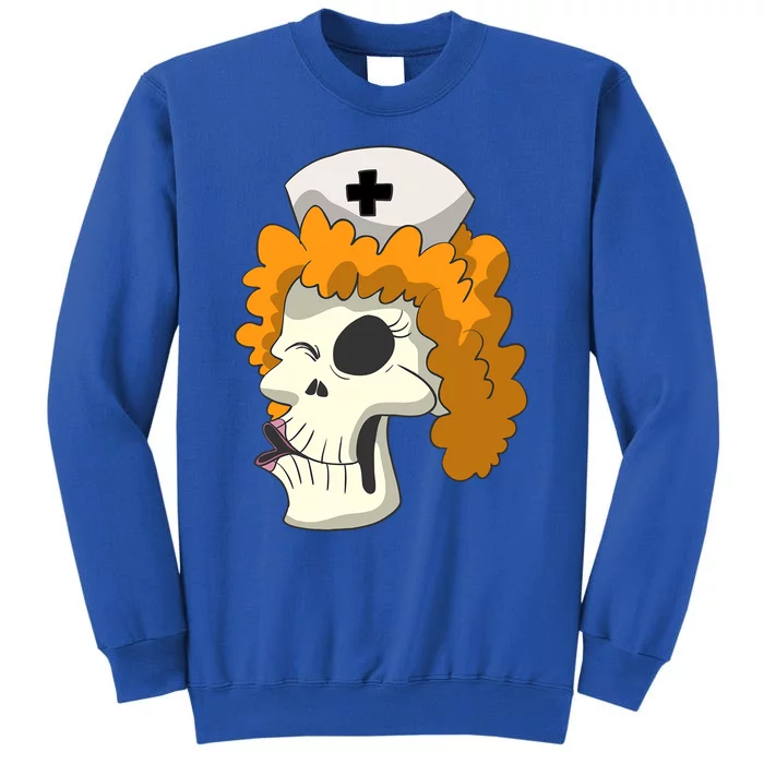 Skull Skeleton Nurse Cool Gift Tall Sweatshirt